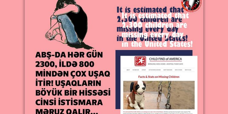 ABŞ-da uşaq oğurluğu ilə bağlı ŞOK statistika!