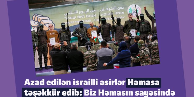 Əsirlər Həmasa təşəkkür edir